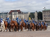 Стокгольм. Смена караула у королевского дворца