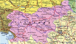 Карта Словении на русском