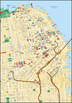 Карта Сан-Франциско с улицами