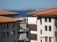 Вид с балкона на город Солнечный Берег