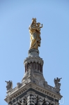 Золотая богоматерь на колокольне Нотр-Дам-де-ля-Гард