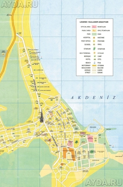 Карта города Кемер