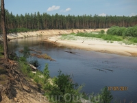 Обалденный пляж на реке Лух.. Таких очень много