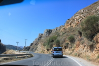 скала - обрыв, обычная картина Крита