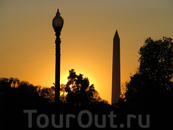 закат в Вашингтоне