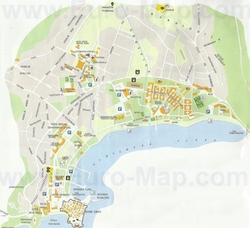 Карта города Будва