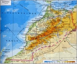 Карта Марокко на русском