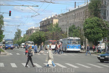 перекрёсток проспекта Ленина и улицы космонавта Николаева