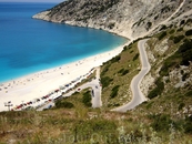 Греция. о.Кефалония. Пляж Миртос. Входит в пятерку лучших пляжей мира.