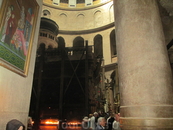 Храм Гроба Господня,  в центре которого - пещера Воскресения - Кувуклия.