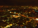 Вид на ночной Бангкок  с отеля Байок Скай