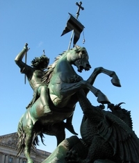 Берлинский памятник святому Георгию 