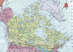 Карта Канады на русском