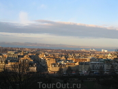 панорама города с высоты Эдинбургского Замка 