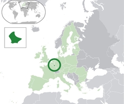 Люксембург на карте
