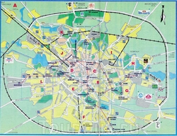 Карта Бухареста для туристов