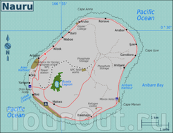 Карта Науру на русском