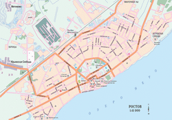 Карта Ростова Великого с улицами