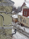 Улочки зимнего Тарту - улица Lossi.