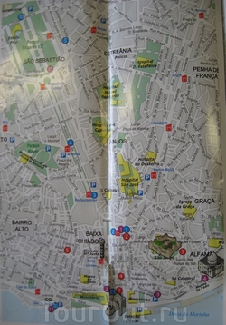 Карта центра Лиссабона