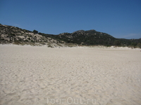 А вот такой красивый песок на пляжах Киа...