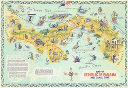 Карта Панамы для туристов