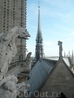 Сентябрь 2012 Paris. Вид со смотровой площадки одной из башен Нотр - Дам де Пари.
