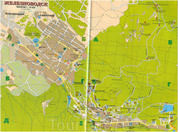 Карта Железноводска для туристов