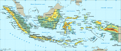 Карта Индонезии на русском