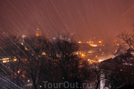 Вид с башни Гедиминаса
Снежный буран!