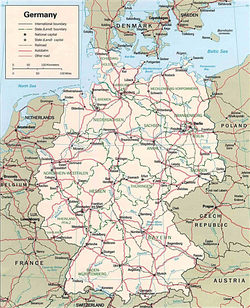 Карта Германии