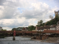 вид на старейший мост Люцерна - Шпройеербрюкке