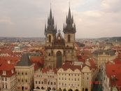Вид Праги с обзорной башни