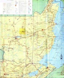 Карта автомобильных дорог Белиза