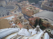 главная смотровая площадка Рима - на соборе Св. Петра - в общем Рим со всех сторон