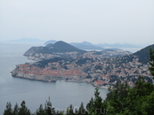 Хорватия, вид на Дубровник со смотровой площадки