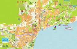 Карта города Ялта