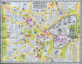 Карта Старого Города в Иерусалиме
