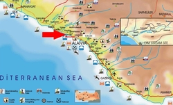 Карта побережья Конаклы