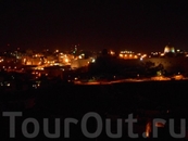 Ночной Иерусалим с Масличной горы , арабской части из окон нашего отеля Панорама Иерусалим.