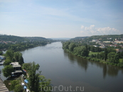 Вид на Прагу с высот Вышеграда