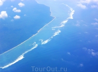 Подлетаем к острову Бали. 
Волны уже в самолёте захватили душу !!!