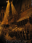 музей корабля Васа, который затонул в заливе Стокгольма в свое первое плавание