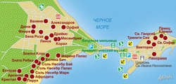 Карта отелей Несебра