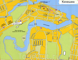 Карта Кинешмы с улицами