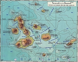 Карта Галапагосских островов