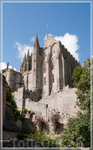 вид на аббатство МОН СЕН-МИШЕЛЬ ( Mont Saint-Michel )