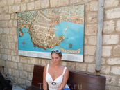 Карта старого-крепостного Дубровника. Эта крепость внесена во всемирный список памятников наследия ЮНЕСКО