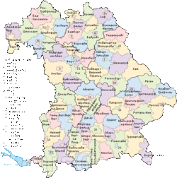 Карта районов Баварии