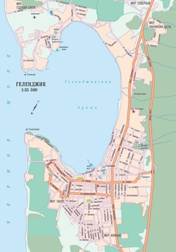 Карта Геленджика с улицами